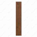 Canaletto Brown wood-look porcelain plank tile with bold walnut grain pattern