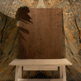 Dark walnut wood-look porcelain tile ideal for statement flooring and walls