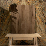 Natural oak-toned porcelain wood-look tile for living room and bedroom floors