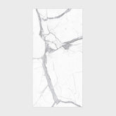 Alps Natural Statuario marble-look porcelain slab with bold grey veining