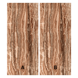 بلاط بورسلين لامع بلون بني عقيقي، مقاس 120 × 278 سم، سمك 6 مم