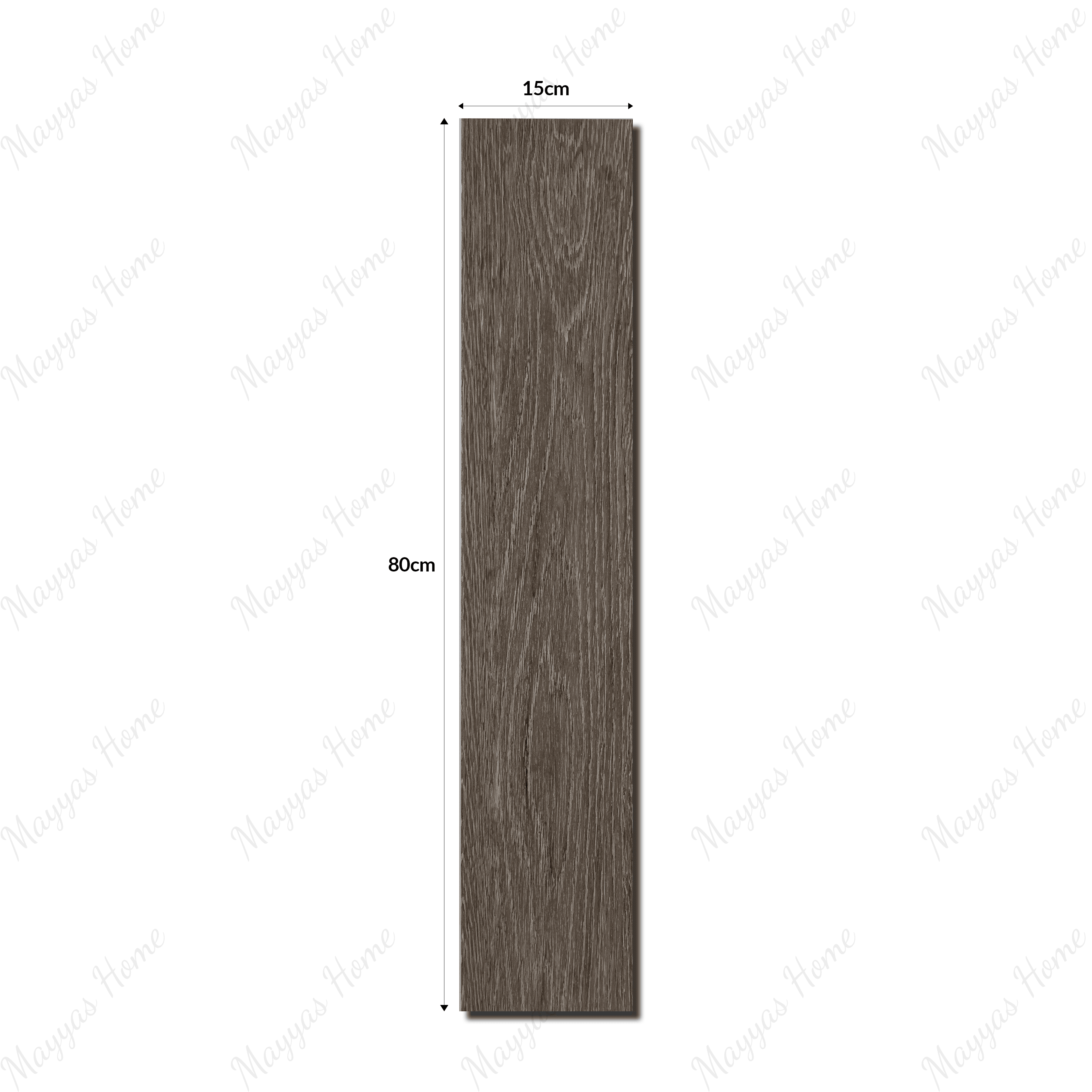Shop 1806-K 15x80cm porcelain parquet tiles. 9mm thick, dark wood look flooring for stylish bedrooms, kitchens & living rooms in UAE homes.