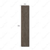 Shop 1806-K 15x80cm porcelain parquet tiles. 9mm thick, dark wood look flooring for stylish bedrooms, kitchens & living rooms in UAE homes.