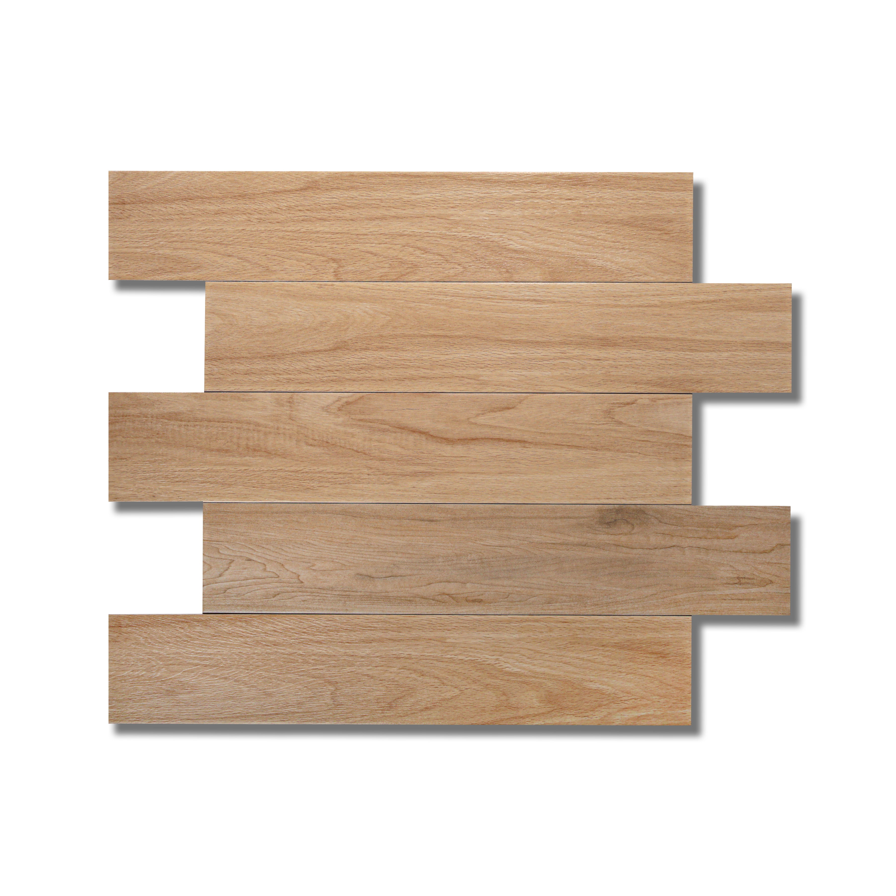 Buy 1807-K 15x80cm parquet porcelain tiles. 9mm thick, light wood look tiles for stylish bedrooms, kitchens & living rooms. Durable flooring in UAE.