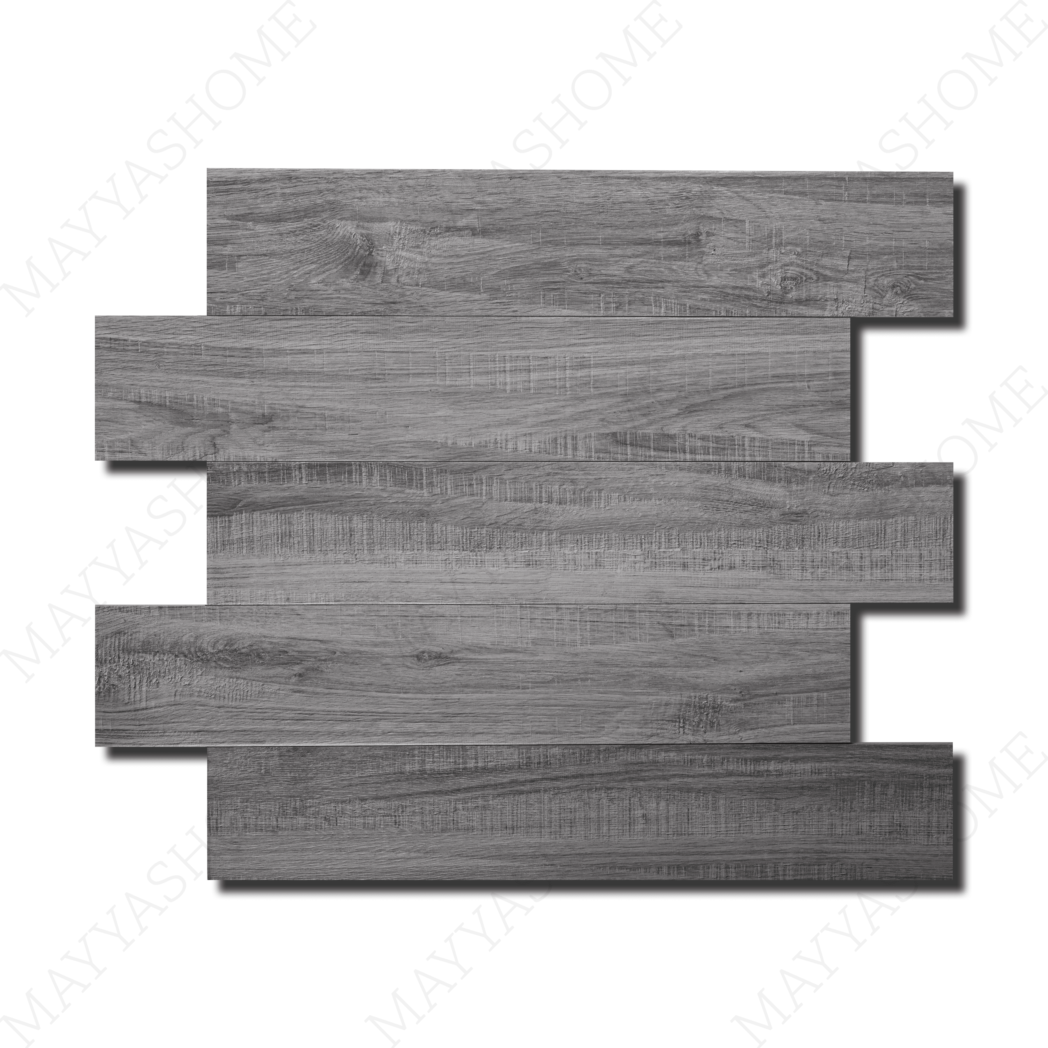 Discover 1811-K 15x80cm porcelain parquet tiles in grey wood look. 9mm thick, stylish and durable indoor floor tiles for bedrooms, kitchens & living rooms in UAE.