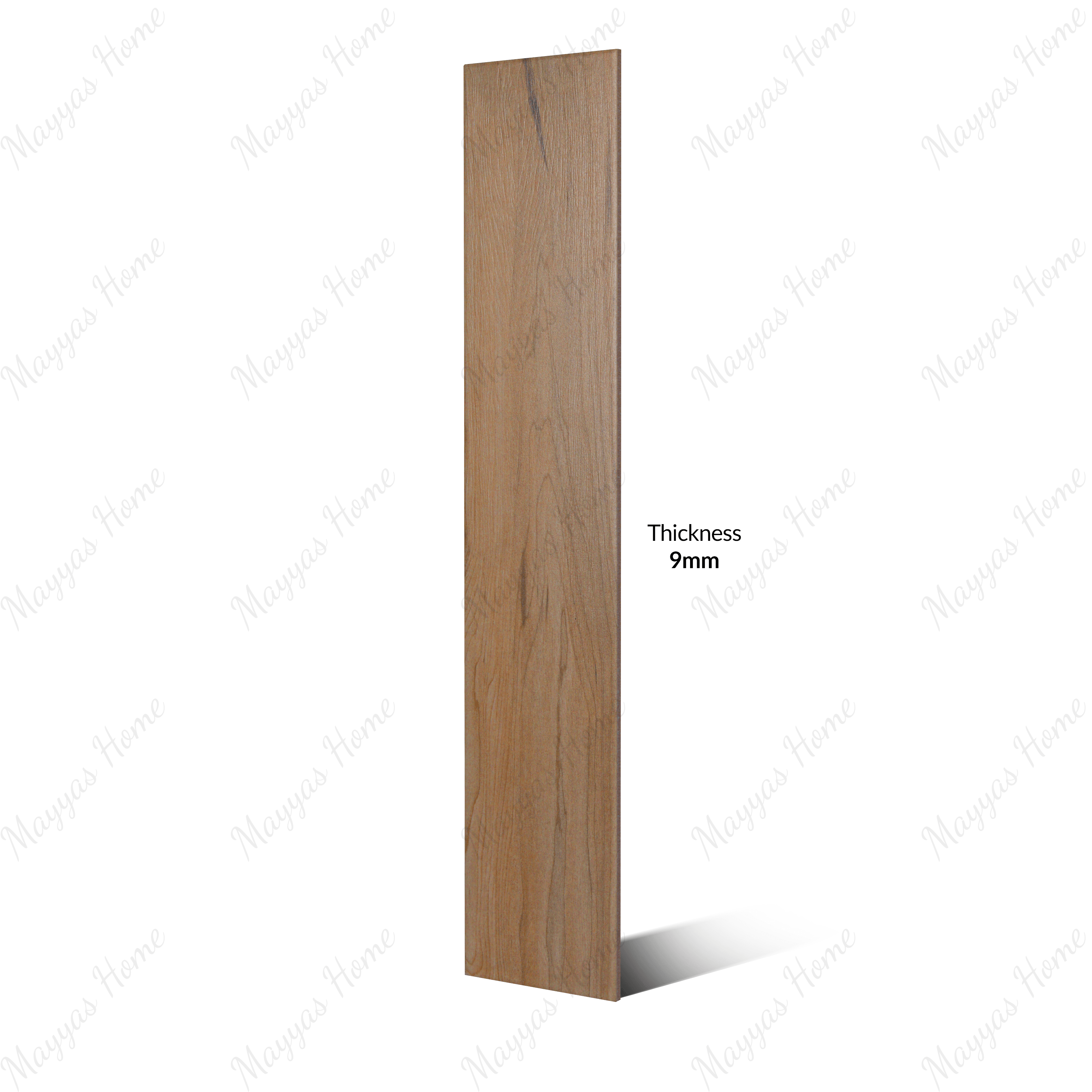 1821-K 15x80cm porcelain parquet tiles with a real wood look. 9mm thick, durable indoor floor tiles for living rooms, bedrooms & kitchens in UAE.