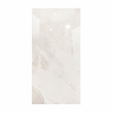 White Onyx 120x240cm glossy porcelain tile with onyx marble effect. Durable 9mm design, ideal for walls, floors, and elegant interiors.