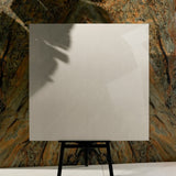 Elegant Crema 120x120cm glossy porcelain tile flat view showing warm cream marble surface with delicate beige veining