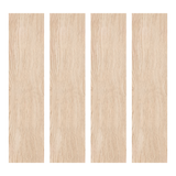 Emient Crema 20x120cm Matt Porcelain Tile, 09MM, Cream Wood Look