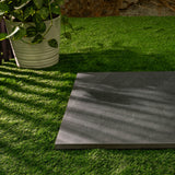 New Brazilian Black porcelain tile displayed in a styled interior setting