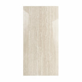 New Travertino Ivory 120x240cm glossy porcelain tile with travertine stone effect. Durable 9mm design for timeless walls and floors.