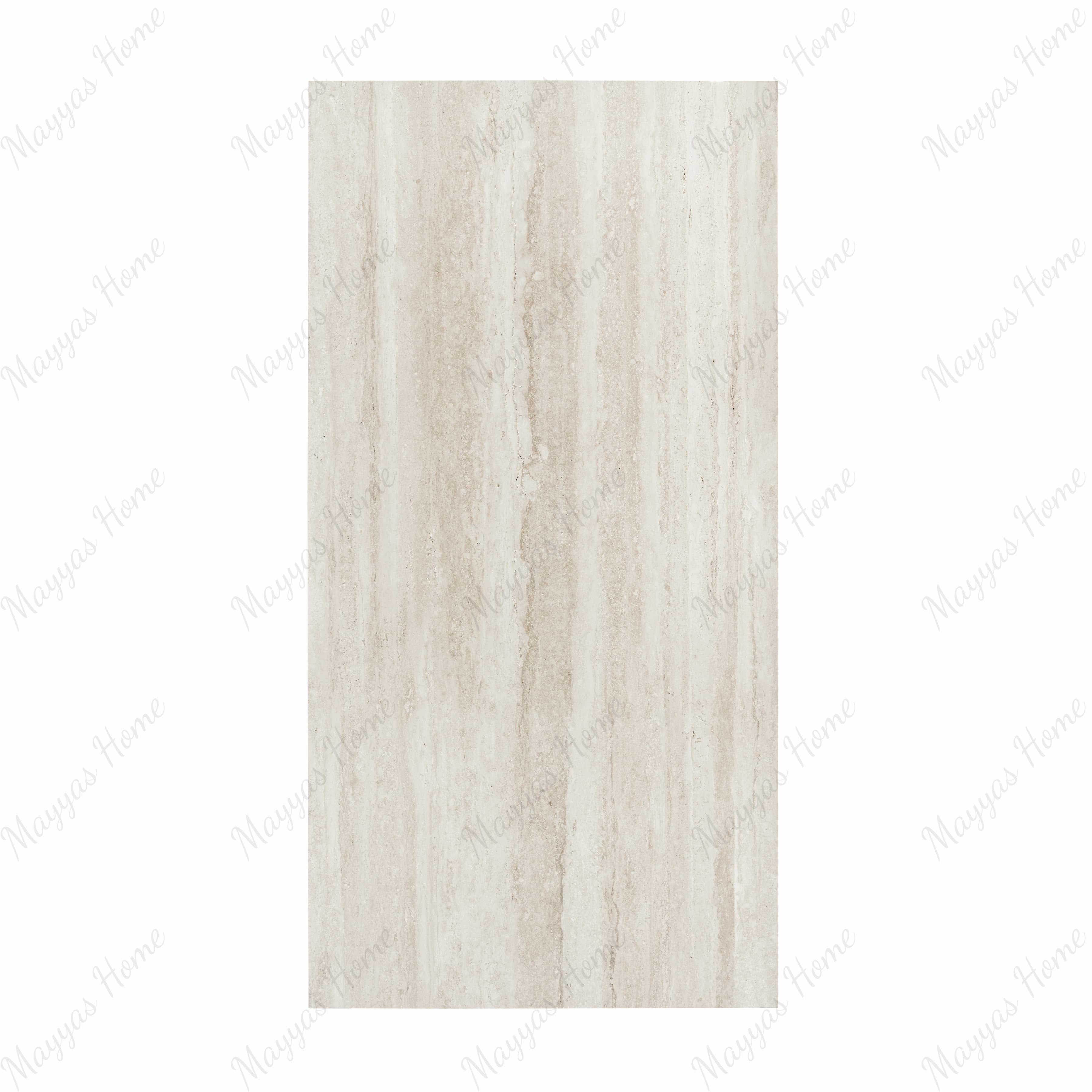 Travertine Vain Lait 120x240cm baby satin matt tile. Creamy travertine-inspired design with a soft finish, perfect for elegant modern interiors.