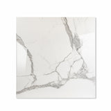 Alps Natural glossy porcelain tile 120x120cm displayed on easel against luxury marble backdrop for UAE interior design