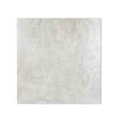Resina Grey matte porcelain tile 120x120cm displayed on easel against luxury marble backdrop for UAE interior design
