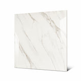 Shop STATUARIO ANGEL large format porcelain tiles (120x120cm) with a 9MM glossy finish and premium white marble effect. Durable, scratch-resistant, and easy to install. Perfect for luxurious interiors.