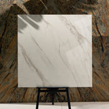 Shop STATUARIO ANGEL large format porcelain tiles (120x120cm) with a 9MM glossy finish and premium white marble effect. Durable, scratch-resistant, and easy to install. Perfect for luxurious interiors.