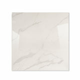ELITE WHITE – 120x120cm glossy porcelain tile featuring premium white marble design. Large format tile perfect for elegant, durable flooring and wall applications.
