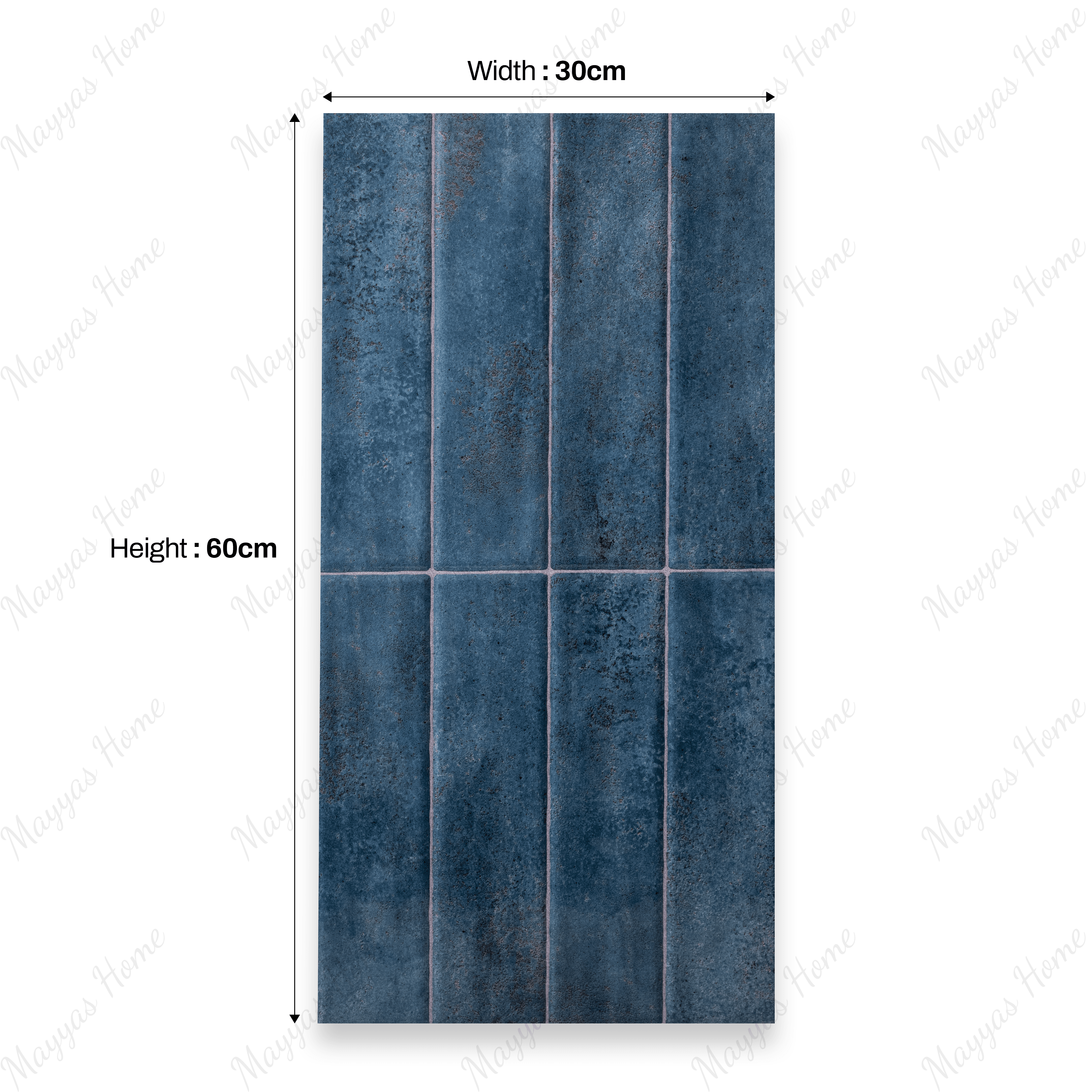 5001 30x60cm 09mm porcelain tile, durable and modern. Ideal for walls and floors in kitchens, bathrooms, and commercial spaces.