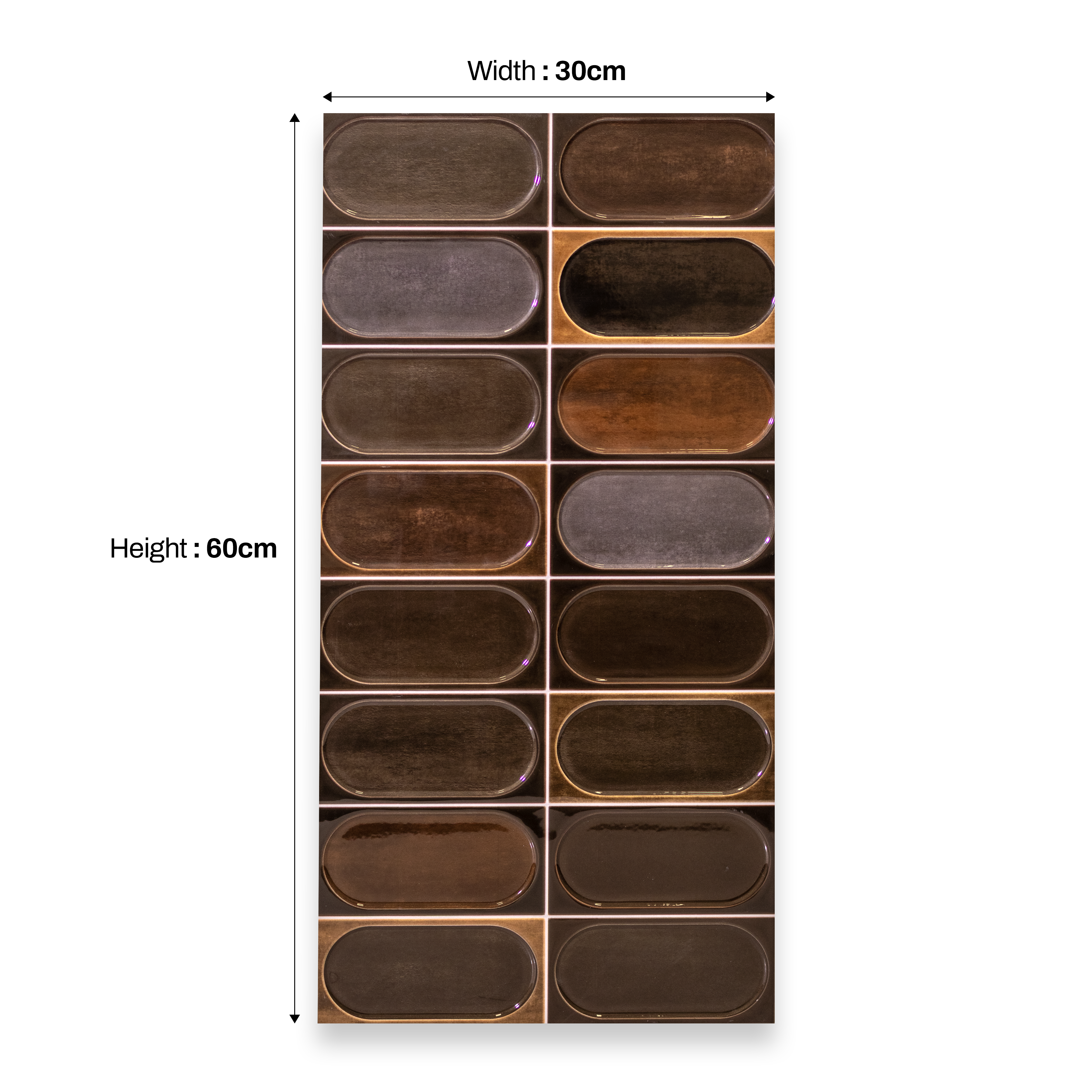 5196 30x60cm 09mm porcelain tile with a modern finish. Durable, easy to maintain, and ideal for kitchens, bathrooms, and walls.