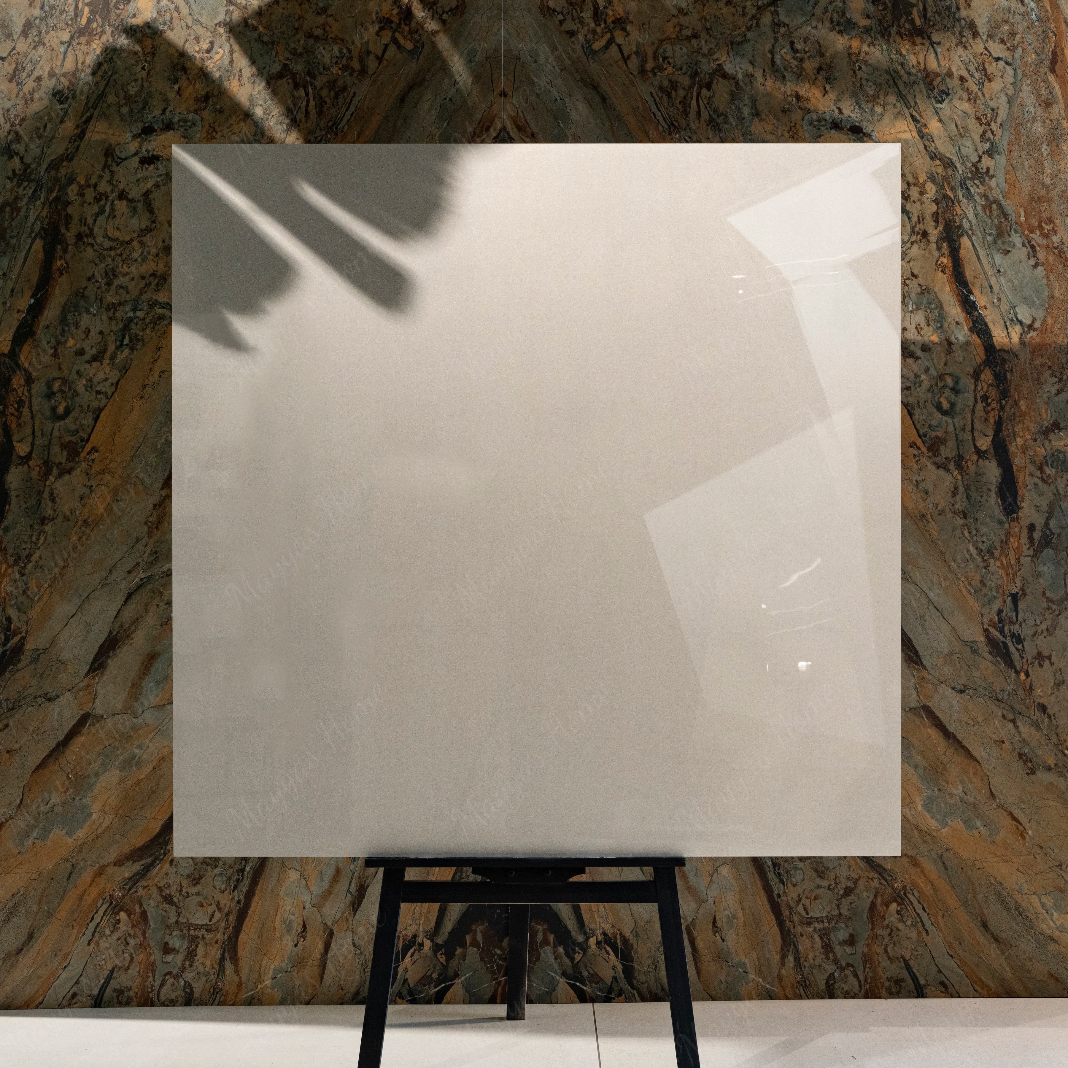 Discover PORTLAND BIANCO large format porcelain tiles (120x120cm) with a 9MM glossy finish and marble effect. Durable, scratch-resistant, and easy to install. Perfect for upscale residential and commercial interiors.