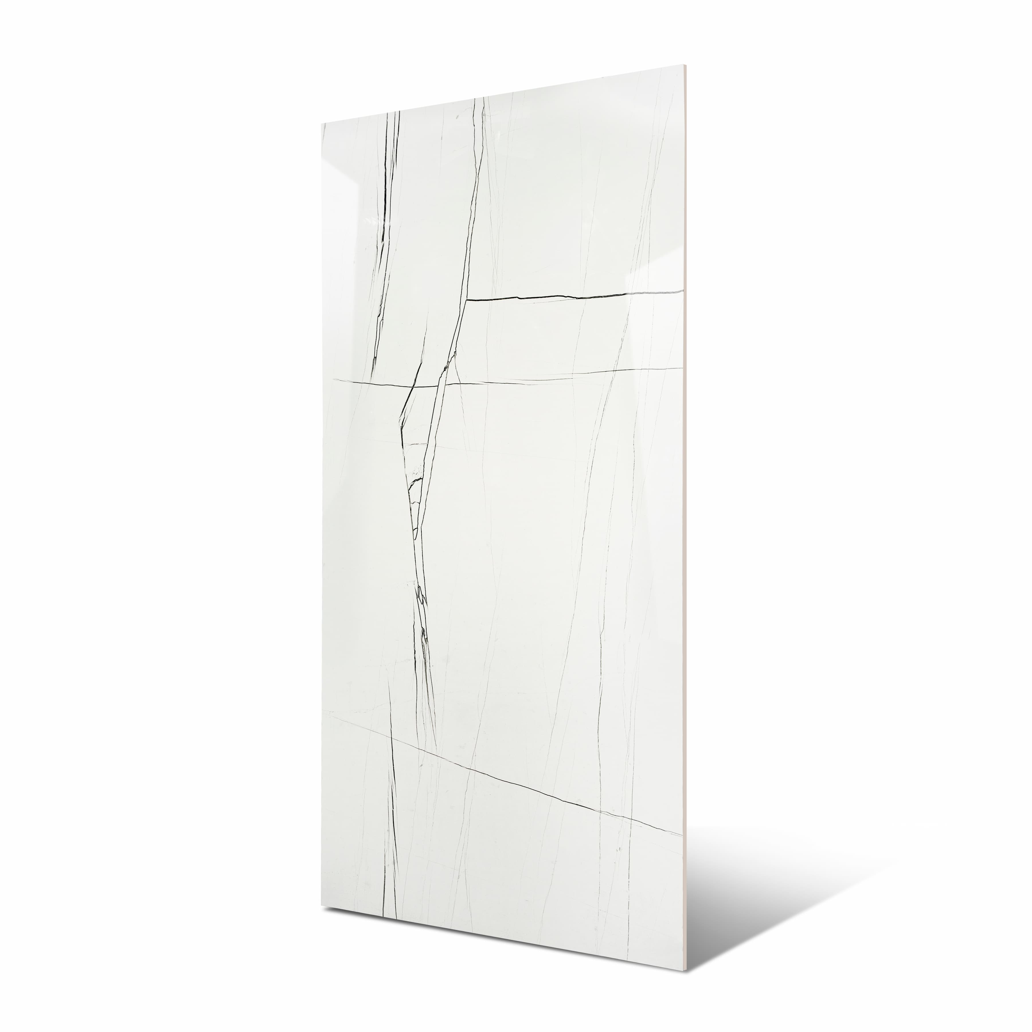Linear Grey 120x240cm glossy tile with sleek grey tones and polished surface. Perfect for modern interiors with a refined, seamless look.