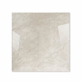 Royal Beige glossy porcelain tile 120x120cm displayed on easel against luxury marble backdrop for UAE interior design