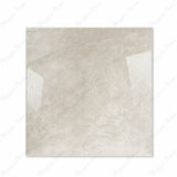 Royal Beige glossy porcelain tile 120x120cm displayed on easel against luxury marble backdrop for UAE interior design