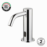 703503 electronic pre-mixed washbasin tap with battery-powered operation, above-counter installation, G 1/2” threaded connection & adjustable flow limiter for efficient water control.
