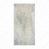 Aurora Aqua Onyx porcelain slab displayed on easel against luxury backdrop showing soft aqua quartzite with beige veining for UAE interior design