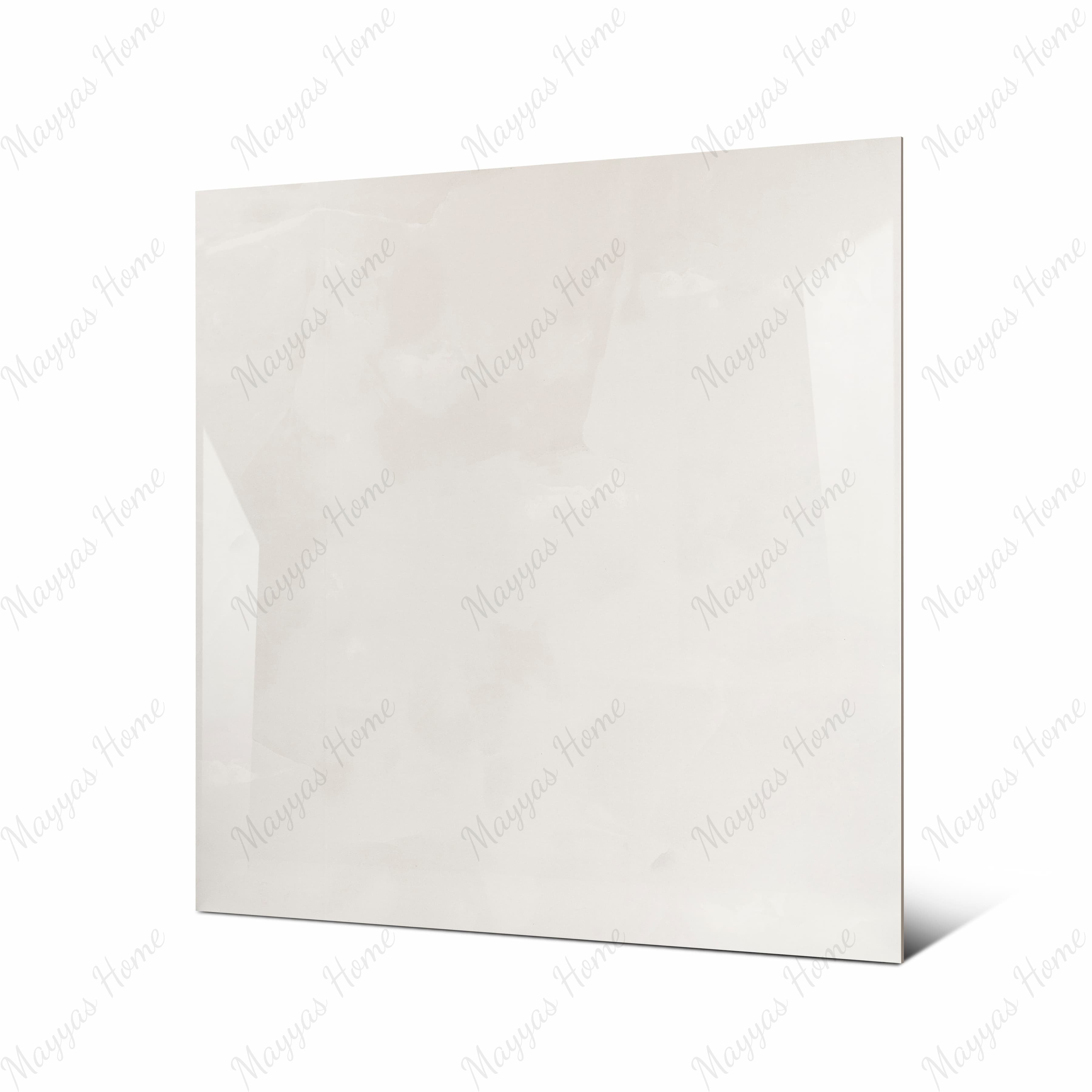 Onyx Helio large format porcelain tile angled view highlighting polished onyx marble finish and rectified edges