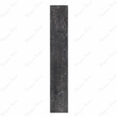 Speria Nero charcoal black wood-look porcelain plank tile with rustic texture