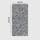 AMATA GREY 60x120cm porcelain tile with a carving matt textured finish. 9MM thick, durable, and stylish – perfect for floors and walls in modern interiors.