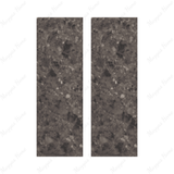 Add depth with stone look tiles in black, featuring intricate carving details and a sleek matt finish. Perfect for large format tiles.