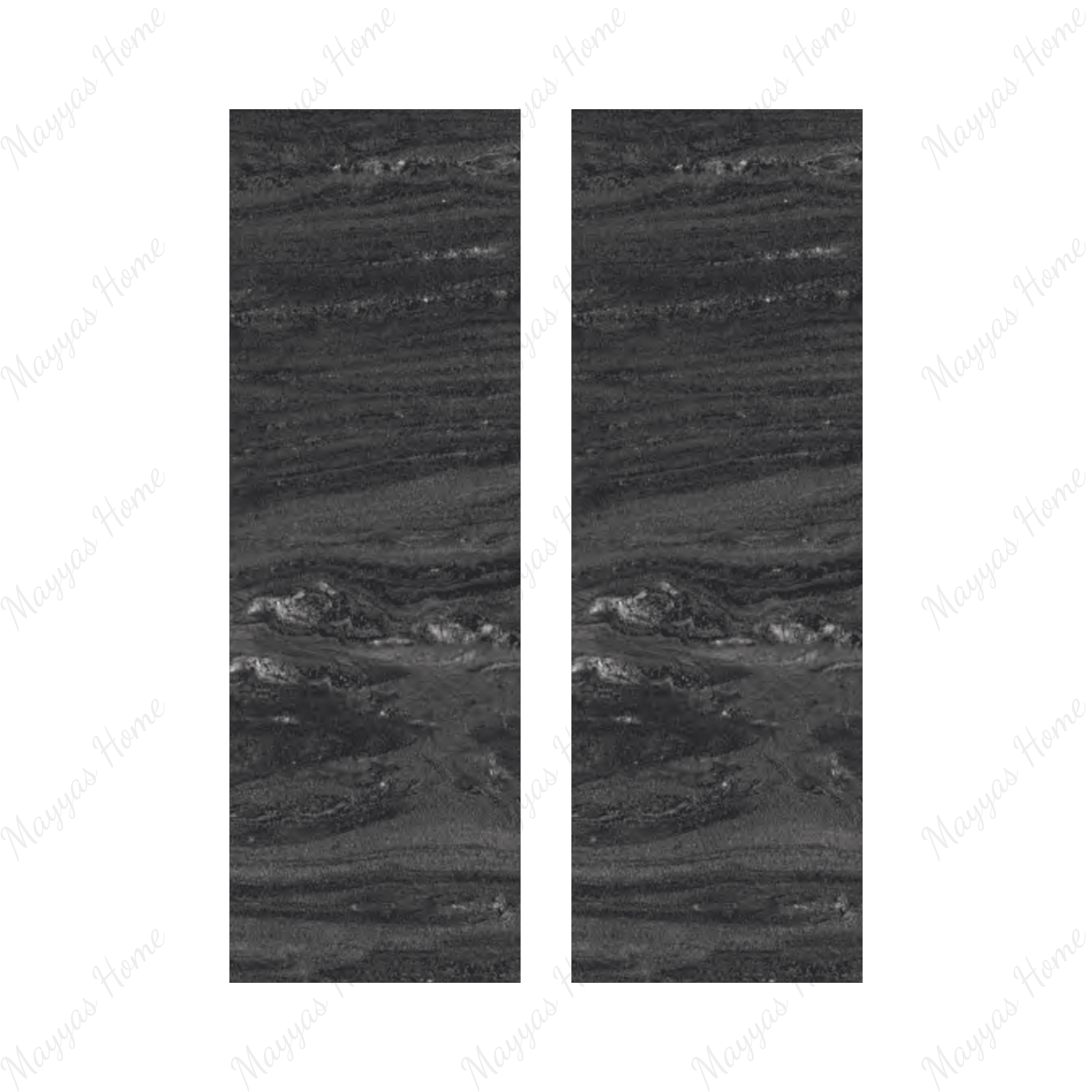 Add elegance with stone look tiles in deep black, featuring intricate carving details and a sophisticated matt finish. Ideal for large format tiles.