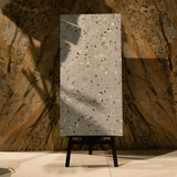 Amata Smoke tiles (60x120cm, 9mm) feature a Carving Matt finish with a soft smoke-grey design. These Porcelain tiles are perfect for Indoor Floors and Walls, offering a sleek, textured look. The carving matt surface enhances the tiles' subtle elegance, creating a modern and calming atmosphere suited for both residential and commercial interiors.