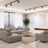 Arabesque Bianco glossy porcelain slab 120×280cm 6mm thickness. Large-format luxury wall slab with polished finish for modern interiors and premium spaces.