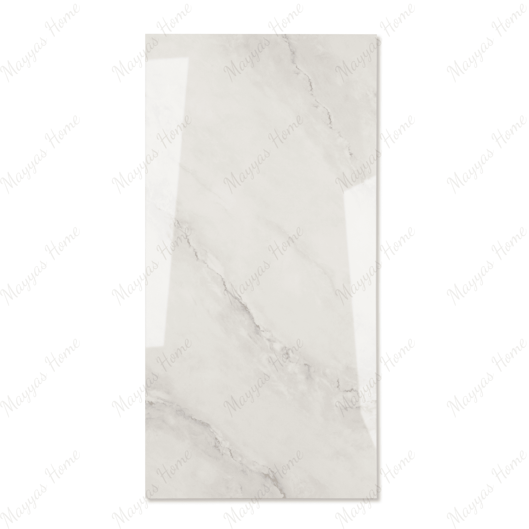 Arctic Flow Silver porcelain tile 60x120cm 9mm thickness, light grey marble look design, durable porcelain tile for modern floors and walls.