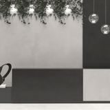 Azure Bianco 120x240cm matt porcelain tile with 09mm thickness. Bright white tone, seamless matt finish, ideal for walls and floors.