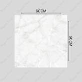 BELL ONYX BIANCO 60x60cm Glossy Porcelain Tile – 09MM White Onyx Look