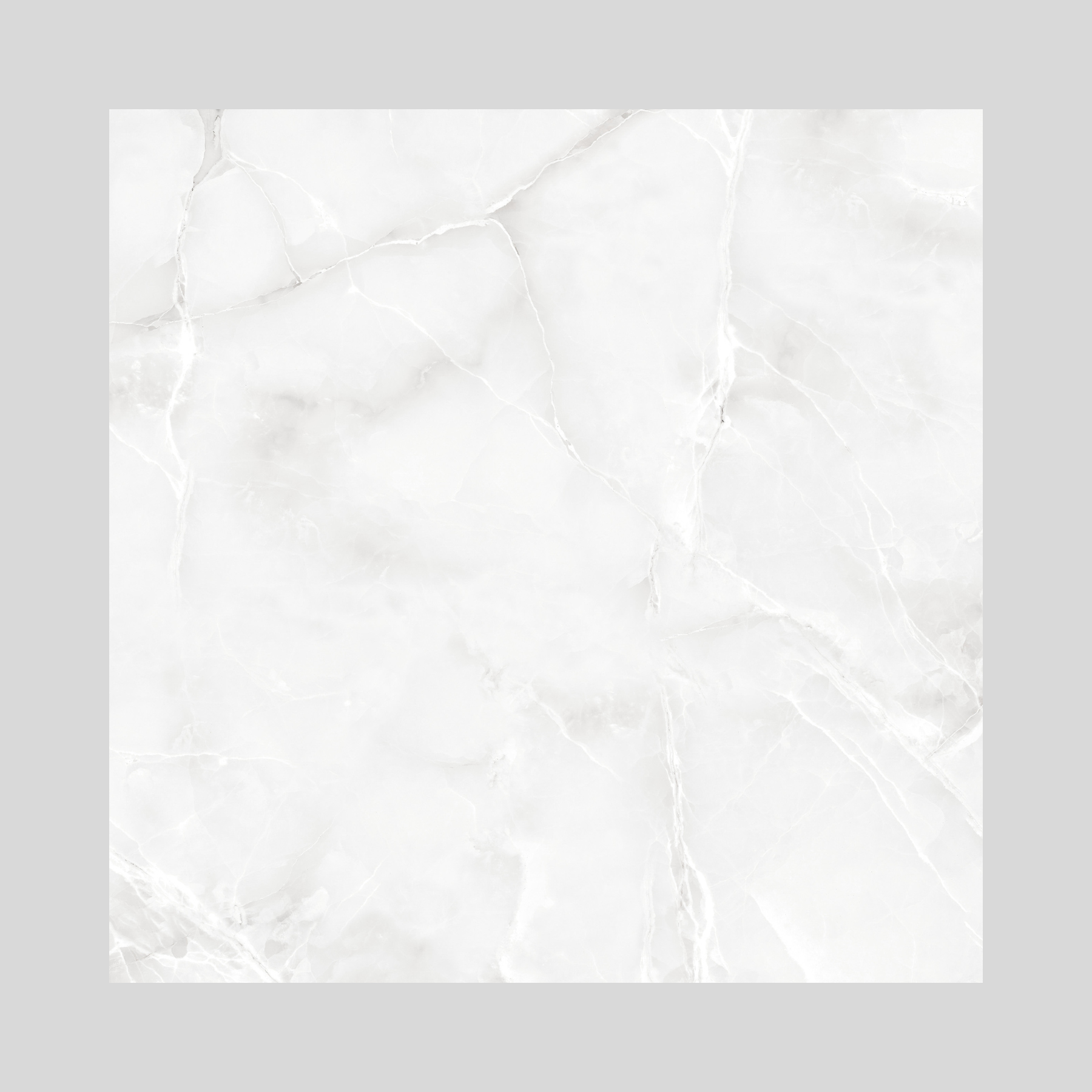 BELL ONYX BIANCO 60x60cm Glossy Porcelain Tile – 09MM White Onyx Look