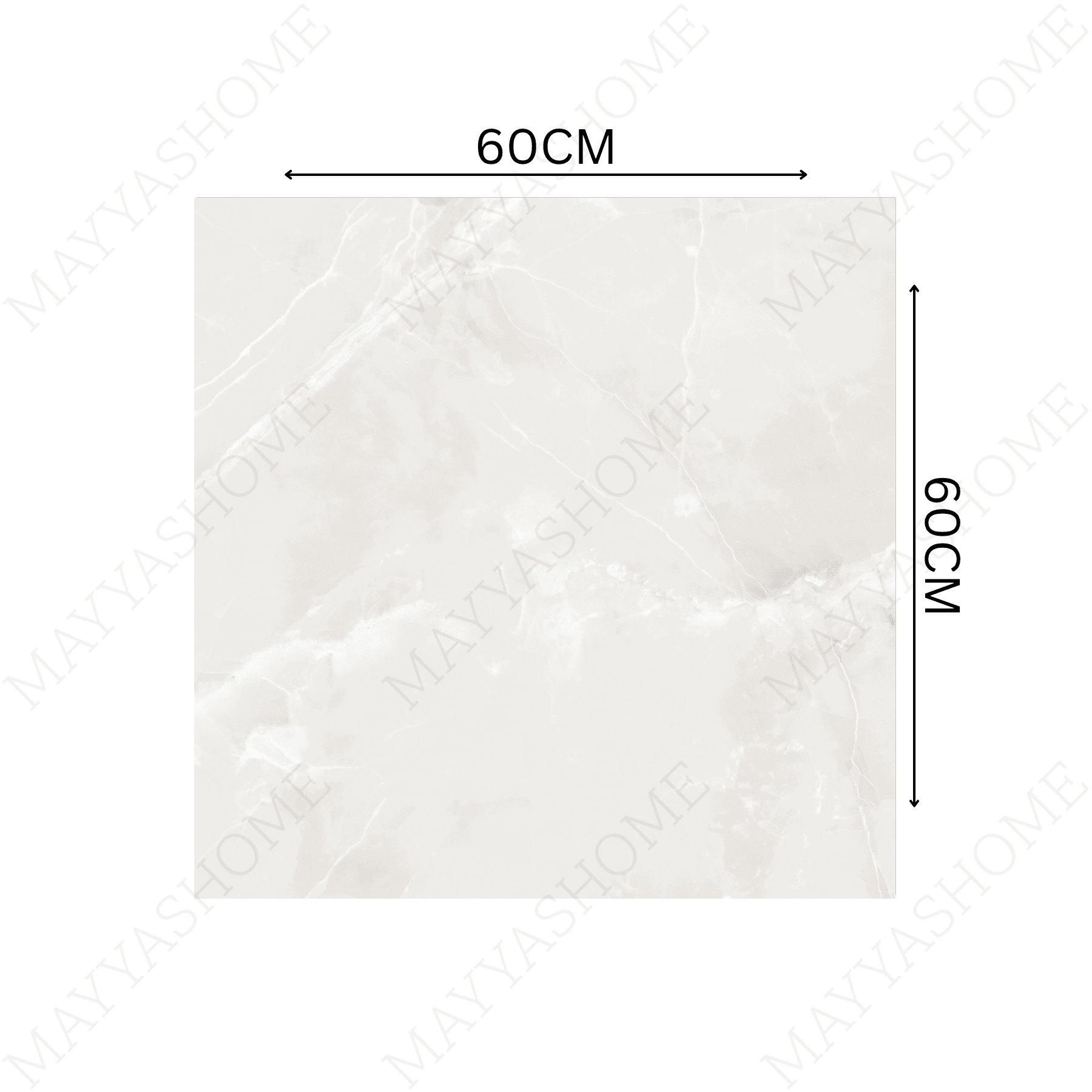 BELL ONYX NATURAL 60x60cm Glossy Porcelain Tile – 09MM Natural Onyx Look