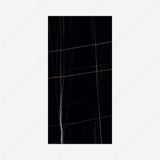 Black Beauty 120x240cm high glossy tile with rich black tones and elegant veining. Perfect for luxury interiors, feature walls, and modern spaces.