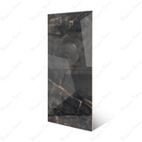Black Panther Onyx porcelain tile 60x120cm 9mm thickness, bold marble look design, durable porcelain, ideal for luxury floors and walls.