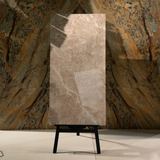 Blush Fur porcelain tile 60x120cm 9mm thickness, soft pink marble look design, durable porcelain, ideal for stylish floors and walls.