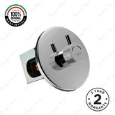 Built-in timed shower tap with 15–25 second push-button control, installation box and anti-vandal protection for UAE commercial and public shower facilities.