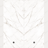 CALACATTA LIGHT 120x278cm 09mm – Book-Match Glossy Porcelain Tile