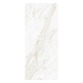 Calacatta Borghini 120x320cm glossy book-match porcelain slab with bold veining. Perfect for luxury walls, floors, and statement interiors.