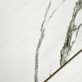 Calcutta Emerald porcelain tile 60x120cm 9mm thickness, white marble look with green veining, durable porcelain tile for luxury floors and walls.