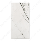 Calcutta Emerald porcelain tile 60x120cm 9mm thickness, white marble look with green veining, durable porcelain tile for luxury floors and walls.