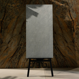 Classic Grey porcelain tile 60x120cm 2mm thickness, grey stone look design, durable porcelain tile for modern floors and walls.